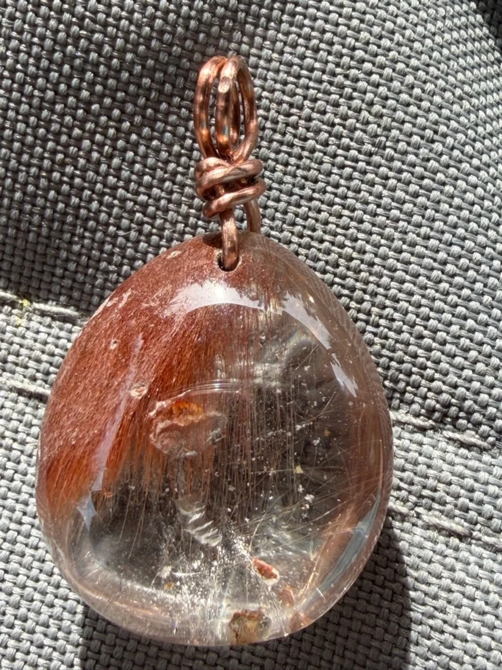Handcrafted Garden Quartz Teardrop Pendants Bundle of 3 - Picture 4 of 7